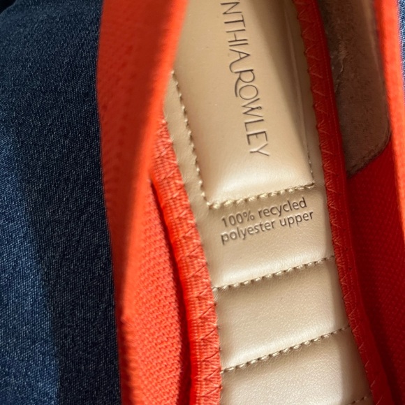 Cynthia Rowley Chelsea Flats Orange - Picture 3 of 5